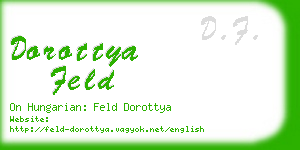 dorottya feld business card